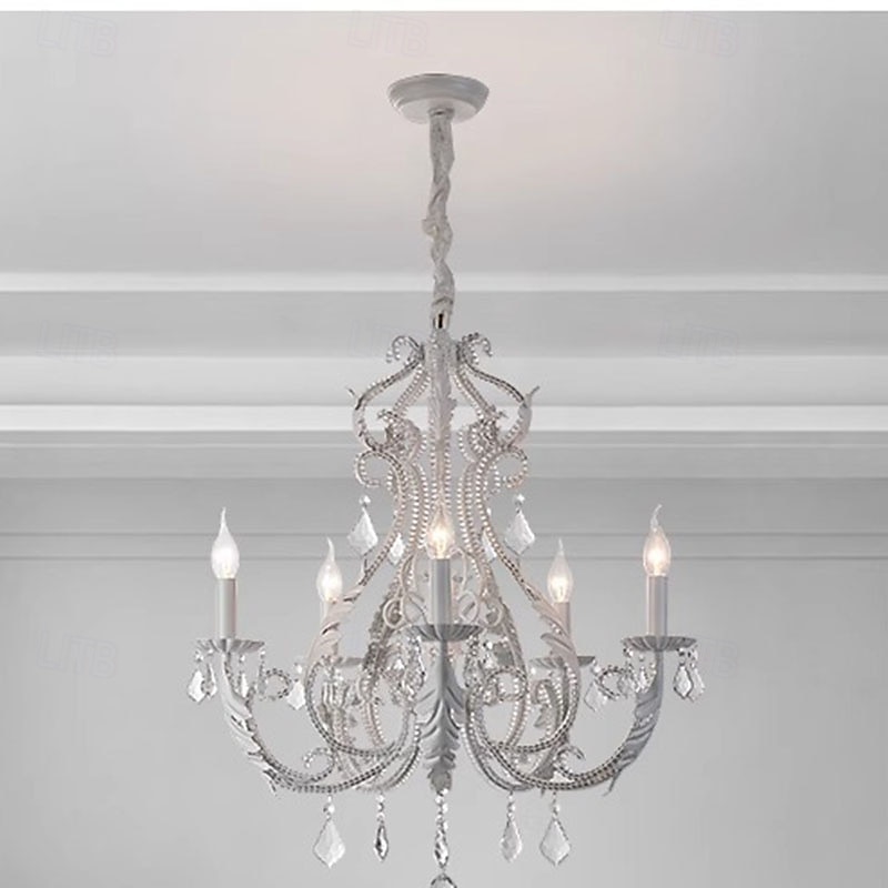 5-Light 40 cm Lámpás dizájn Csillárok Fém Festett felületek Szüret 110-120 V 220-240 V 2025 - $553.69 –P1