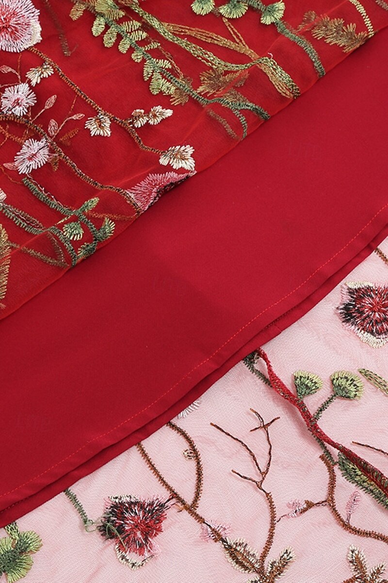 Dámské Sukně A Elegantní Módní Na běžné nošení Maxi Vysoký pas Sukně Květiny Výšivka Lehce elastické ulice Denní Černá Bílá Rubínově červená Vodní modrá Léto Polyester 2025 - $34.99 –P9