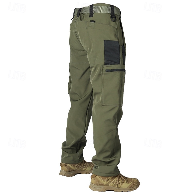 Men's Cargo Pants Tactical Pants Trousers Buttons Multi Pocket Plain Wearable Outdoor Daily Camping & Hiking Fashion Classic Black Camouflage 2025 - $31.99 –P2