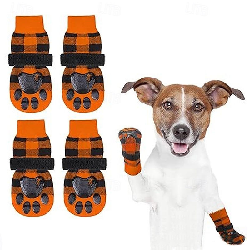 Anti-Rutsch-Hundesocken, um das Lecken der Pfoten zu verhindern. Hundeschuhe für heiße Straßen. Hundestiefel für kleine, mittelgroße und große ältere Hunde. Traktionskontrollstiefel. &Pfotenschutz für 2025 - $15.49 –P1