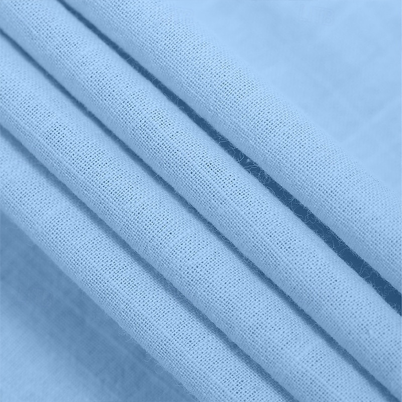 Voor heren Overhemd Linnen overhemd Zomer overhemd Button-down overhemd Normaal shirt Strand hemd Effen Kleur Vakantie Dagelijks Zwart Wit Blozend Roze blauw Korte mouw Kraag Zomer Kleding 2025 - $21.99 –P3