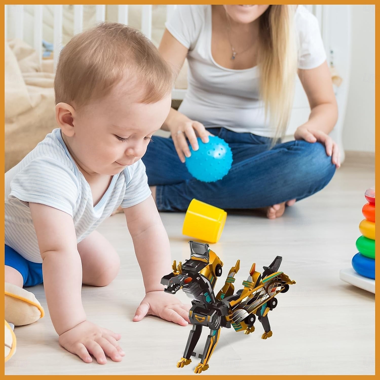 2 In 1 Collision Transforming Dinosaur Car Toy for Kids, Magnetic Automatic Conversion Vehicle, Dino Car Toy Gift for Boys and Girls 2025 - $25.99 –P9