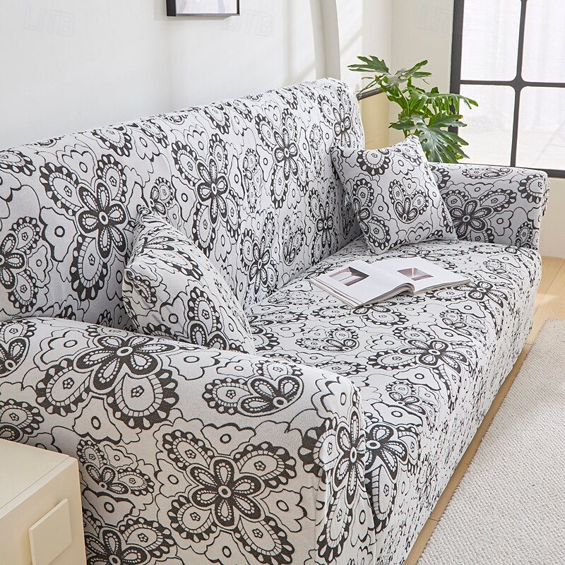Capa de sofá em tecido jacquard elástico, capa de sofá secional em formato de L, capa de canto para sala de estar, 1/2/3/4 lugares de 2025 por $37.99 –P11