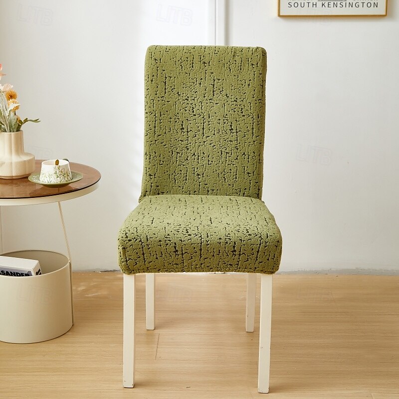 Funda para silla de comedor para el hogar, de tela polar, elástica, para el asiento 2025 - $13.99 –P8