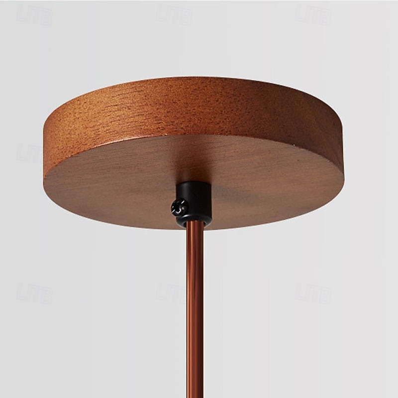 светодиодный подвесной светильник подвесные светильники для потолка каменные деревянные подвесные светильники люстры с абажуром для столовой роскошное украшение гостиной 110-240 В 2025 - $128.99 –P6