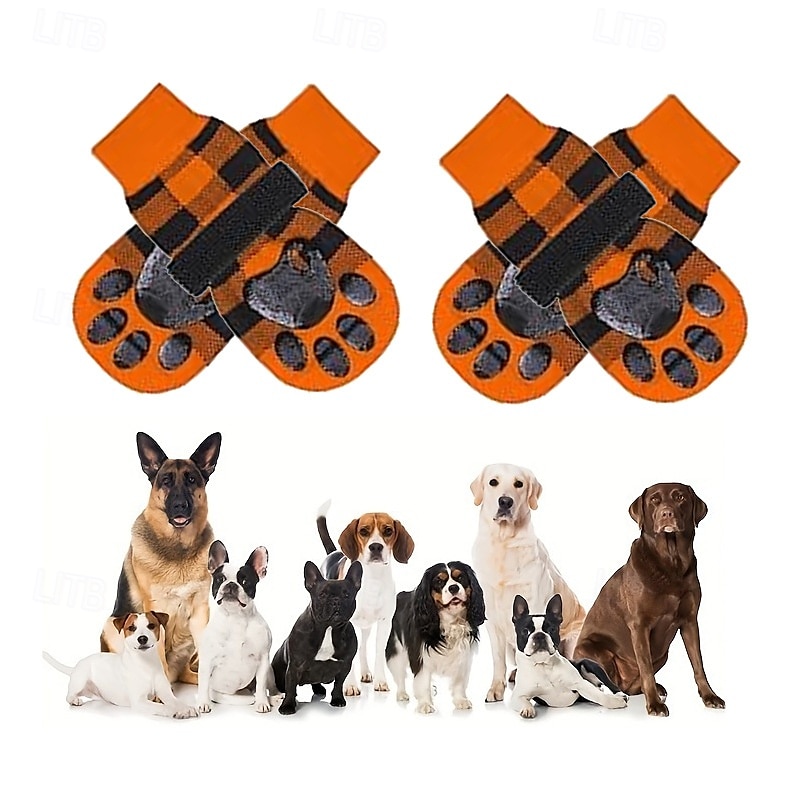 Anti-Rutsch-Hundesocken, um das Lecken der Pfoten zu verhindern. Hundeschuhe für heiße Straßen. Hundestiefel für kleine, mittelgroße und große ältere Hunde. Traktionskontrollstiefel. &Pfotenschutz für 2025 - $15.49 –P5