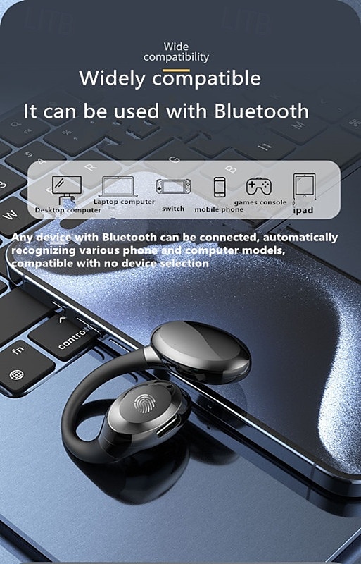 GD06 Open-Ear Wireless Earbuds Bluetooth 5.3 – TWS Clip-On Sport Headphones with Mic, Low Latency Gaming, HD Call, IPX5 Waterproof 2025 - $19.99 –P13