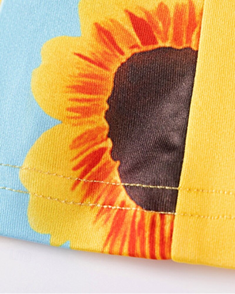 Kinder Mädchen Kleid Farbblock Ärmellos Outdoor Patchwork Niedlich Basic Baumwolle Knielang Freizeitkleid Sommer Ab 4 Jahren Gelb 2026 - $12.49 –P6