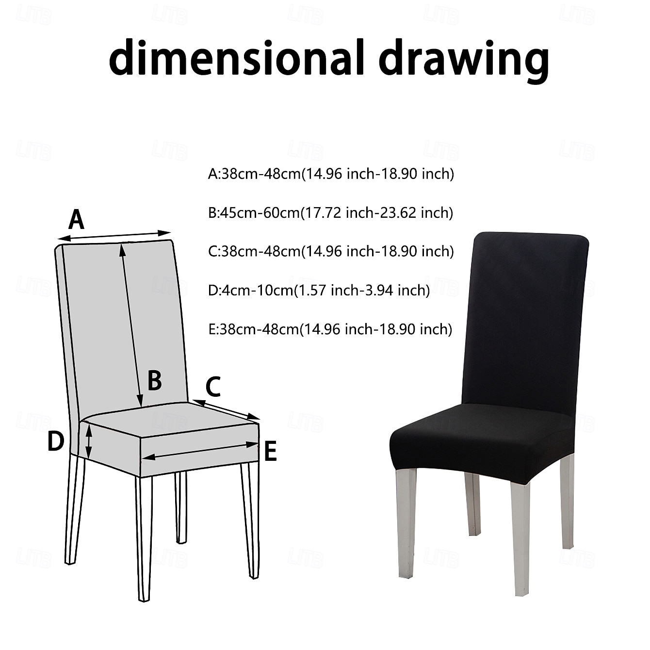 2026年 1枚の無地の椅子カバー、伸縮性のあるキッチンチェアカバー/レストランチェアカバー、取り外し可能で洗濯可能、自宅、ホテル、宴会での使用に適しています。  コレクション – $28.99 –P2