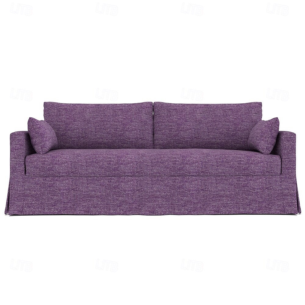 Sofabezug passend für Hyltarp-Sofa, einfarbig, gesteppte Polyester-Schonbezüge 2025 - $226.49 –P9