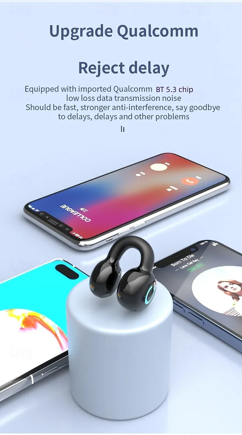 YX09 Open-Ear Wireless Earbuds Bluetooth 5.3 – Ultra-Light Clip-On Headphones with Mic, Low Latency, Waterproof, for Running, Gaming, Phone Calls 2025 - $22.99 –P13