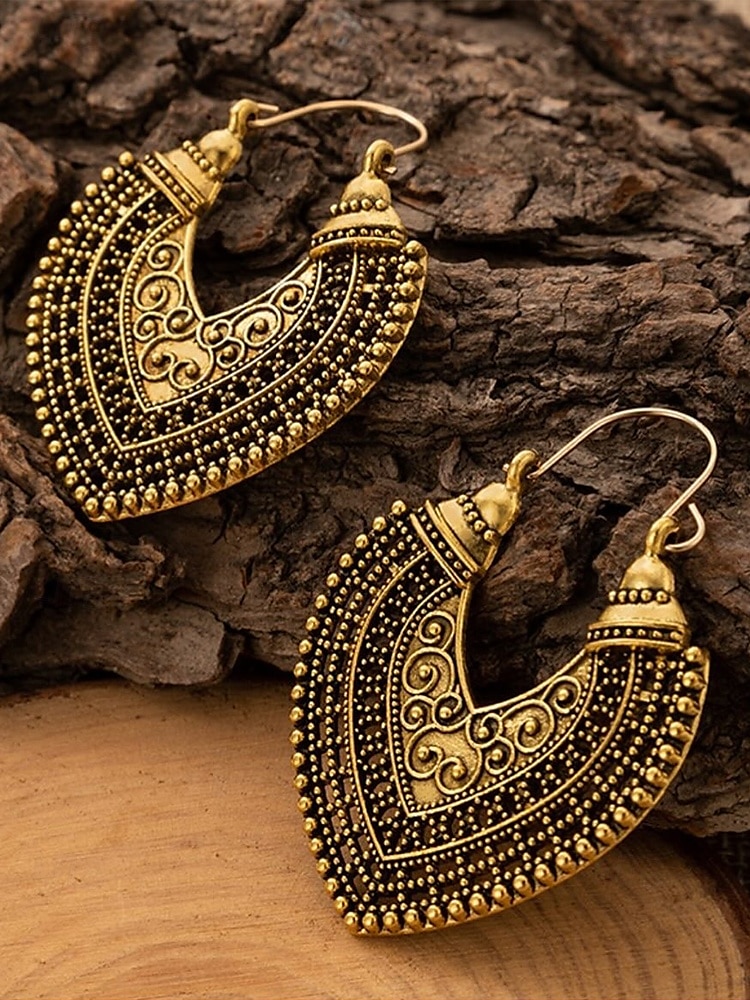 Vintage bohemske øredobber til dame – lette øredobber i tribal stil med krok for kvinner – ideelle for festivaler, fester, uformelle antrekk og gaver 2025 - $7.99 –P3