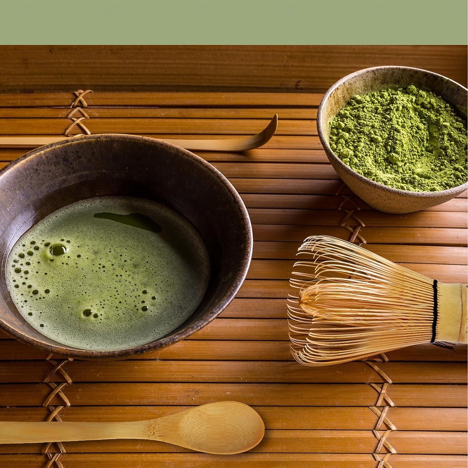 Ensemble de fouets à matcha, fouet japonais en bambou Chasen, cuillère à thé et cuillère à thé, ensemble chashaku, ensemble de fouets pour la cérémonie du thé vert de 2025 ? $23.99 –P2