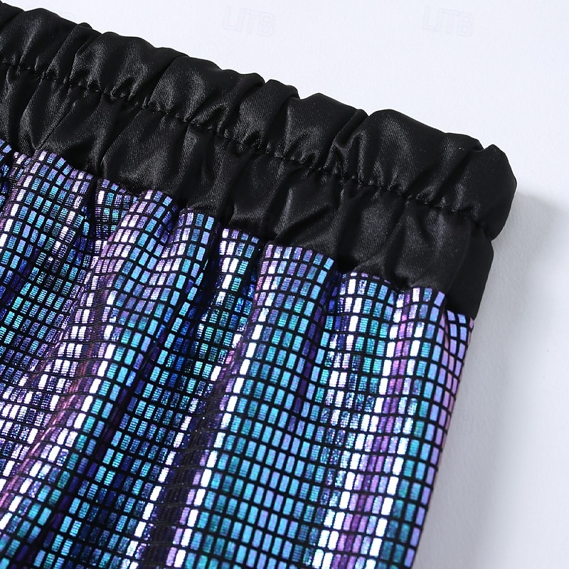 Per uomo Pantaloni da discoteca Pantaloni Pantaloni casual Paillettes Tasca Elastico in vita Semplice Comodità Feste Palcoscenico Luci da discoteca Vintage Glitter Argento Rosso Micro-elastico del 2025 a $31.99 –P14