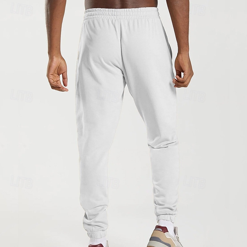 Herren Jogginghose Hose Kordelzug Tasche Elastischer Bund Einfach Komfort Atmungsaktiv Täglich Outdoor Ferien Urlaub Mode Blau Schwarz Mikroelastisch 2026 - $22.99 –P4