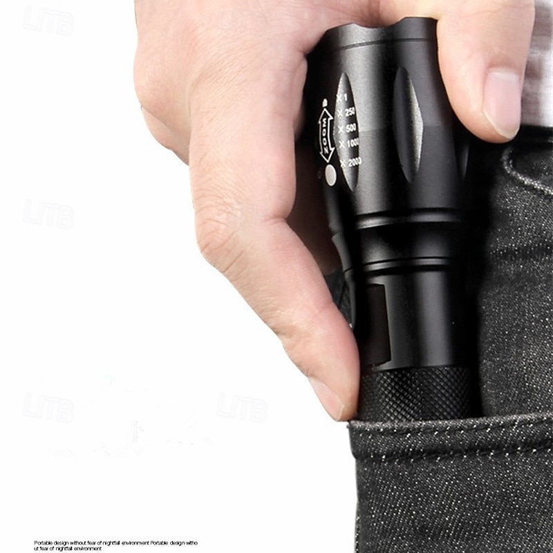 1 lampe de poche de 4,5 W &Lampes de camping, lampes de travail, zoomables, étanches, usages multiples, blanc naturel, éclairage extérieur 5 V, 1 perle LED de 2025 ? $13.49 –P4