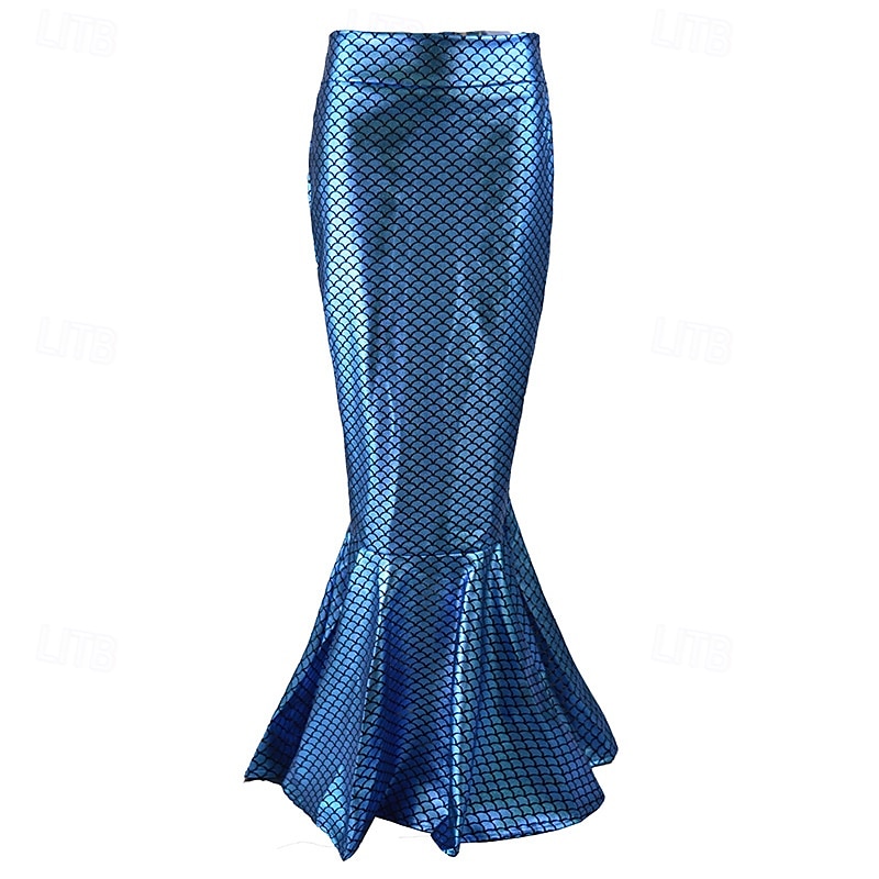 Regina Sirena Gonna Gonna a sirena Coda da sirena Sexy Drag & Glam Vernice in lattice lucido Metallico Per donna Adulti Festival Musicale Parata dell'Orgoglio Mese dell'orgoglio Halloween Carnevale del 2025 a $38.99 –P15