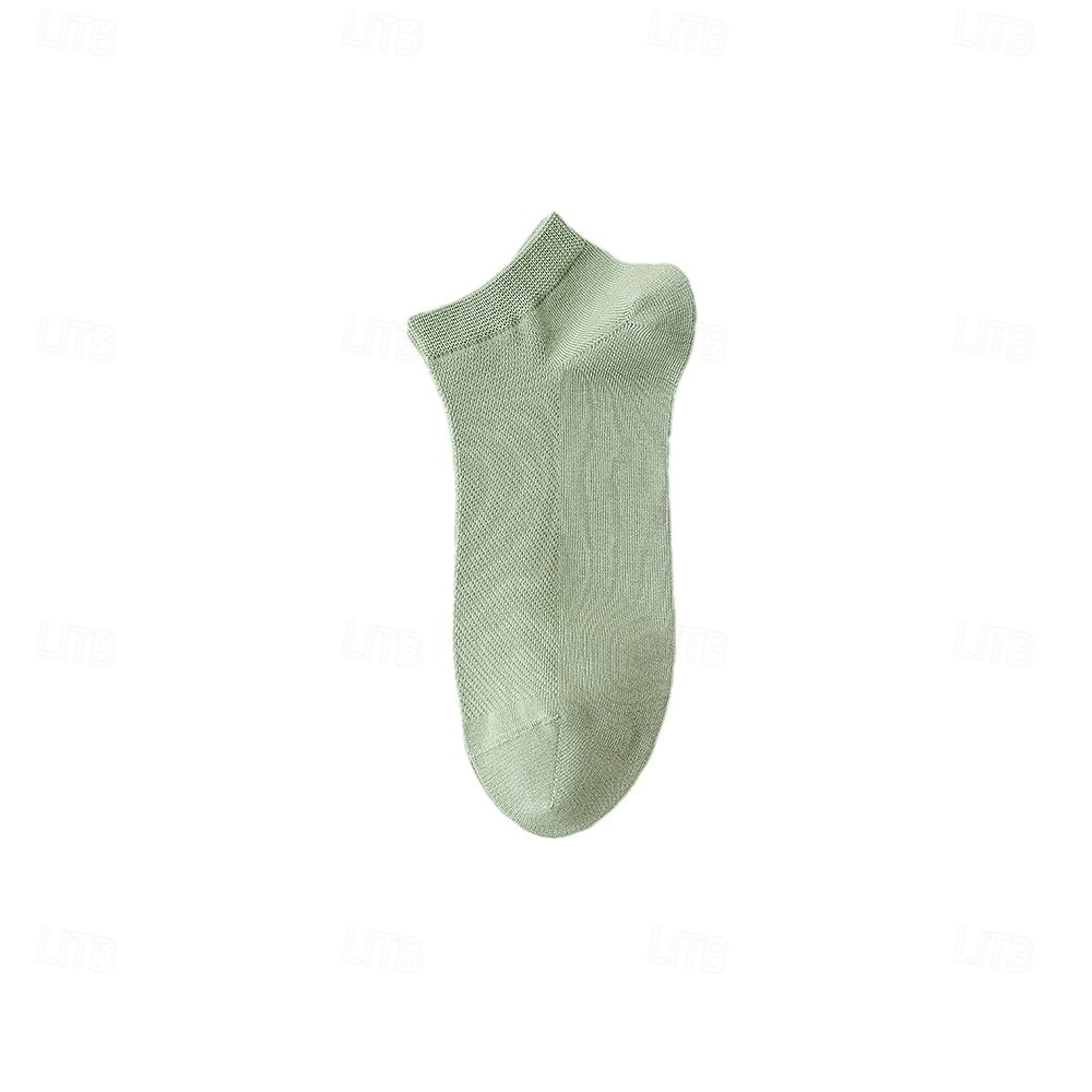 Herren 1 Paar Socken No-Show und Liner-Socken Schwarz Weiß Farbe Einfach Schule Formell Outdoor Dünn Sommer Frühling Herbst Ganzjahres Täglich Lässig 2025 - $3.99 –P14
