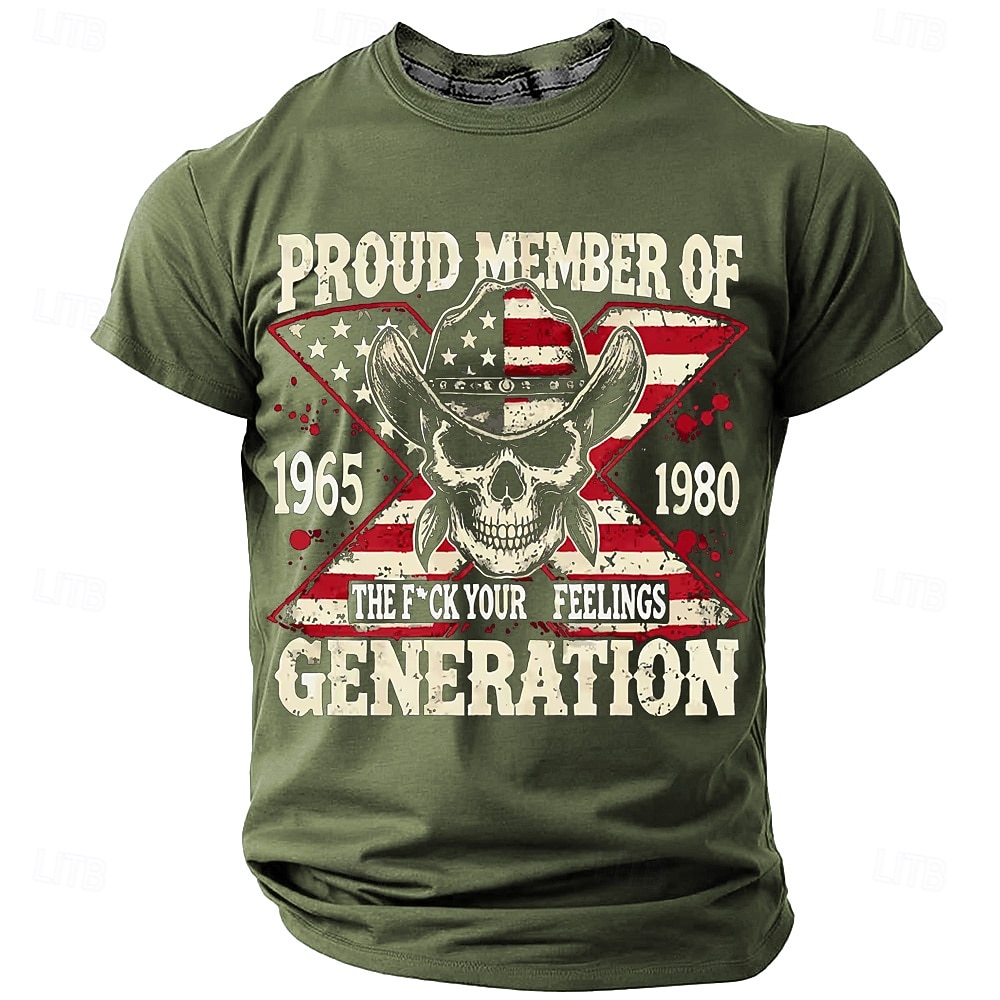 Men's F*ck Your Feelings Gen X Graphic T-Shirt - Proud Member 1965-1980 Short Sleeve 2026 - $19.49 –P2