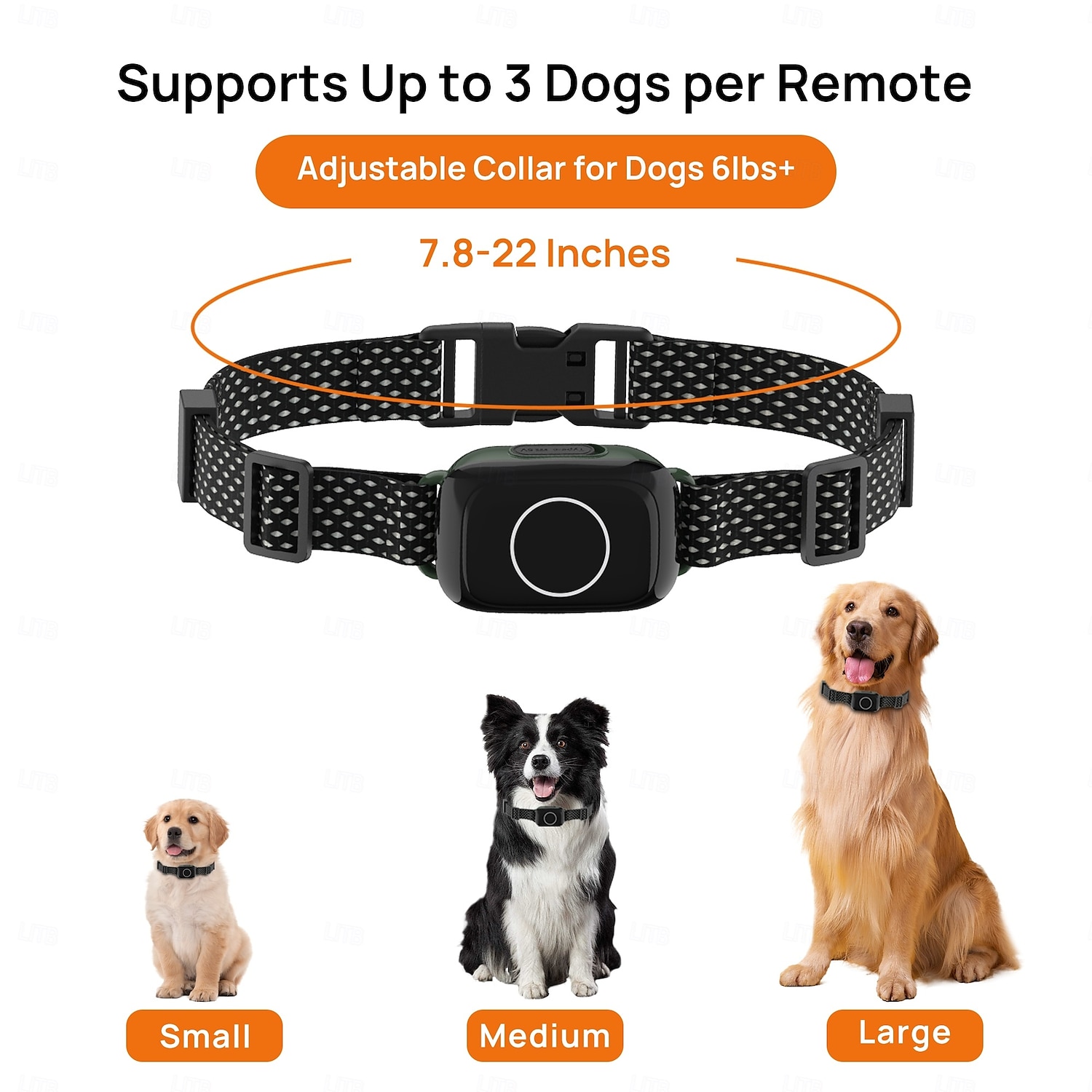 Trådløst gjerde for hundetrening, trådløst hundegjerde, 3 moduser, pipelyd, vibrasjon, vanntett, bærbar, trådløs, oppladbar, sikkerhet, nylon, abs+pc, elektroniske atferdshjelpemidler, 2025 - $106.99 –P11