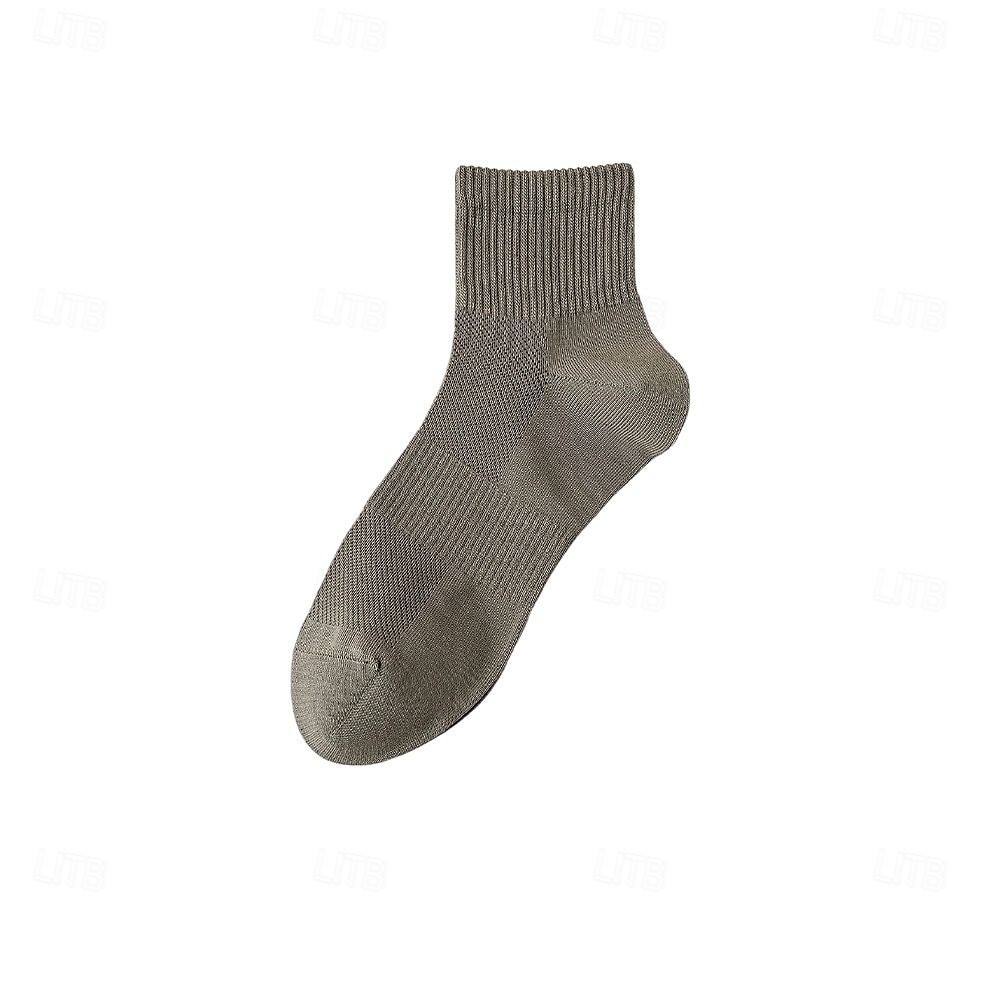 Herr 1 par Socka Ankel- och sneakersstrumpor Svart Vit Färg Slät Skola Formell Utomhus Tunn Sommar Vår Höst Dagligen Ledigt 2025 - $3.99 –P13