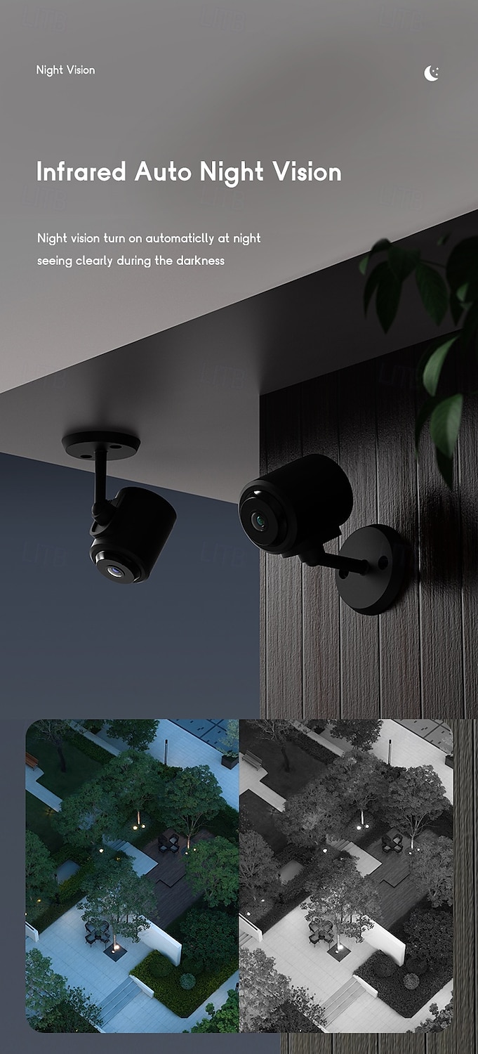 4K Baby Monitor WiFi Mini Security Camera – Wireless Indoor Night Vision Surveillance with App Control & SD Card Storage 2025 - $27.99 –P5