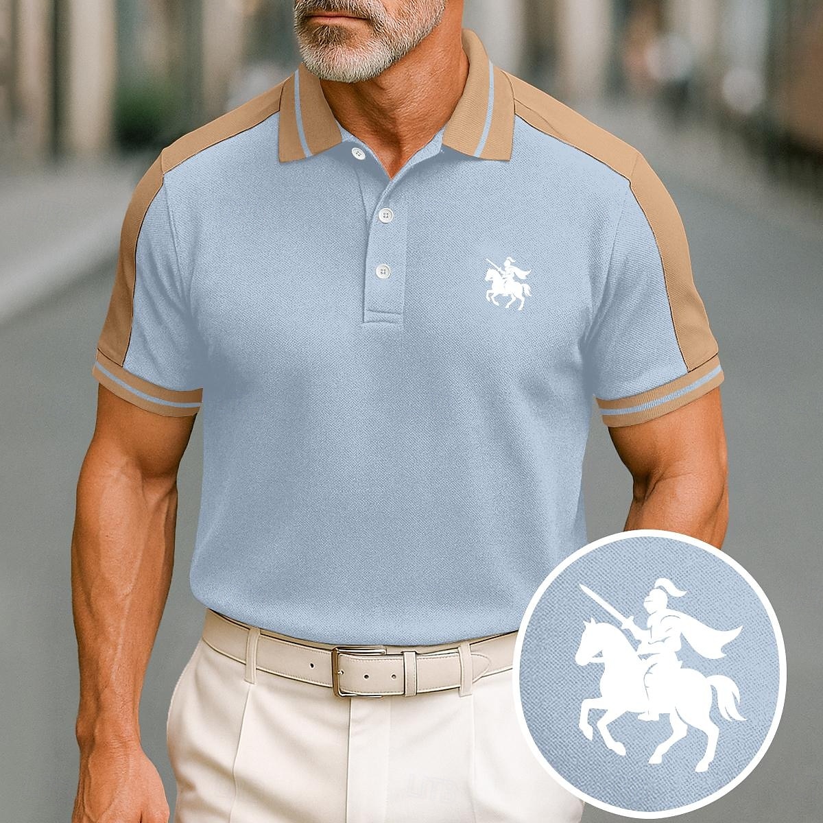 Herren Baumwoll-Poloshirt Golfshirt Geschäft Revers Kurzarm Mode Basic Farbblock Patchwork Bestickt Sommer Weinrot Schwarz Grün aschgrau Dunkel Blau Hellblau Baumwoll-Poloshirt 2025 - $22.99 –P8