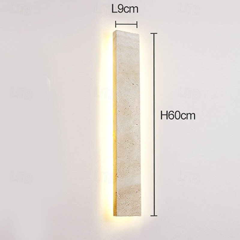 Applique da parete a LED in pietra Wabi-Sabi, luce d'atmosfera a LED, lampada da scala, cortile, balcone retrò, bagno, 110-240 V del 2025 a $346.79 –P10