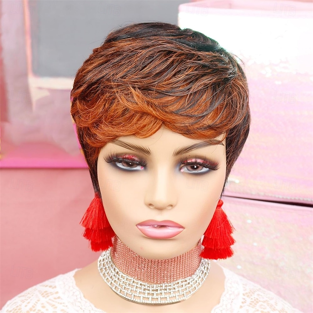 perucas pixie cut para mulheres negras peruca sintética perucas curtas em camadas de 2026 por $24.99 –P5