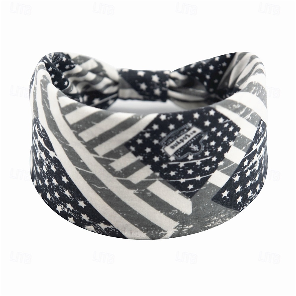 Stirnbänder mit amerikanischer Flagge für Frauen, patriotisches gedrehtes Haarband in Rot, Weiß und Blau, dehnbares, sportliches Haar-Accessoire für den Unabhängigkeitstag der USA, den Gedenktag 2026 - $5.49 –P11