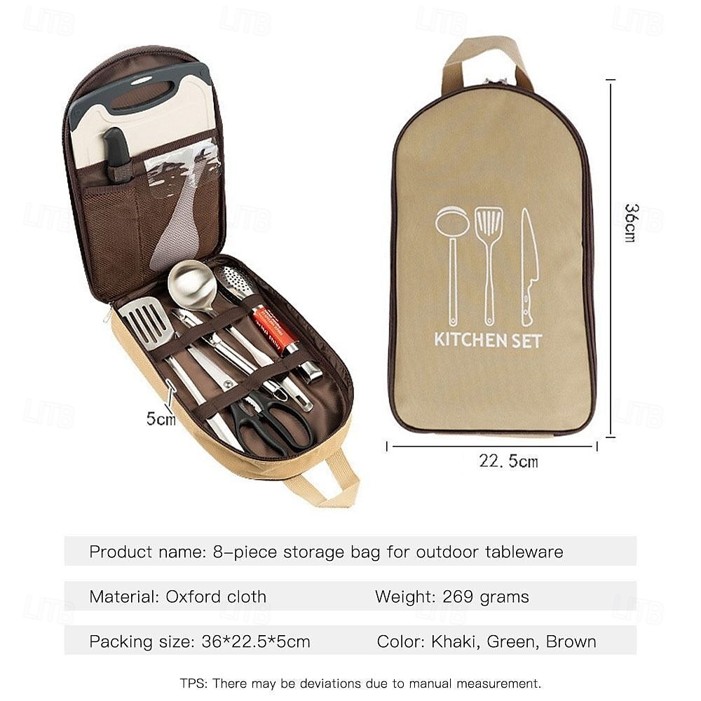 Borsa portautensili da campeggio per viaggi all'aperto, comoda borsa portautensili da campeggio portatile, borsa da viaggio per coltelli del 2025 a $23.99 –P7