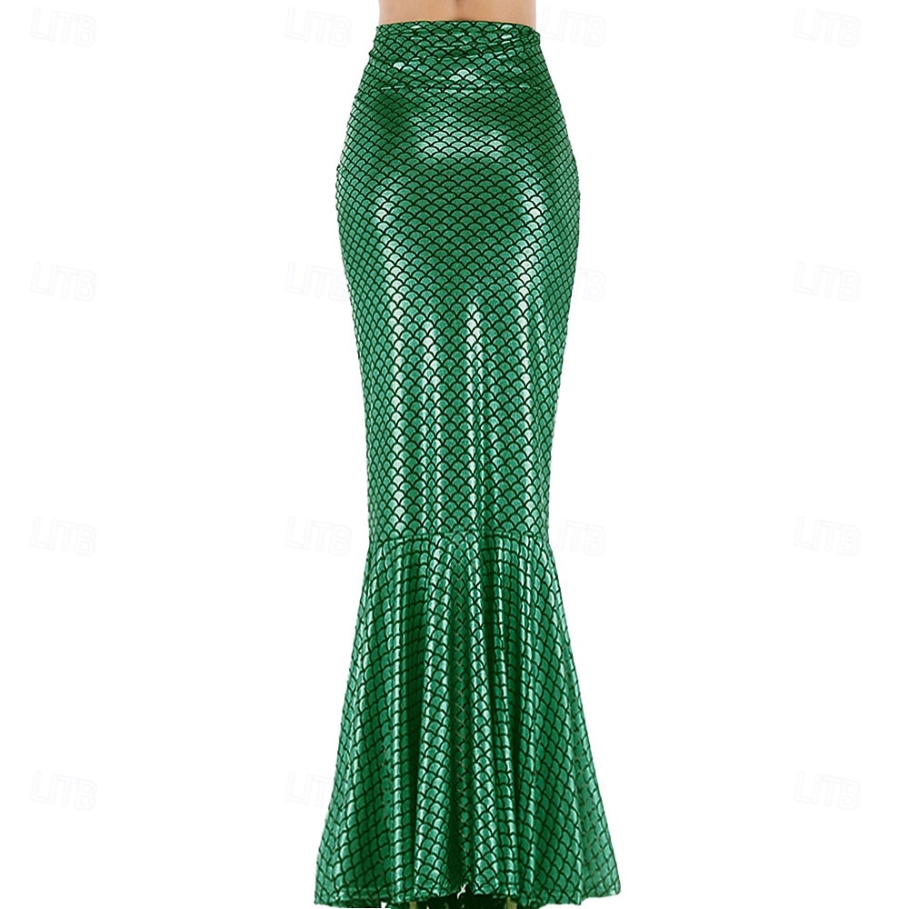 Regina Sirena Gonna Gonna a sirena Coda da sirena Sexy Drag & Glam Vernice in lattice lucido Metallico Per donna Adulti Festival Musicale Parata dell'Orgoglio Mese dell'orgoglio Halloween Carnevale del 2025 a $38.99 –P6