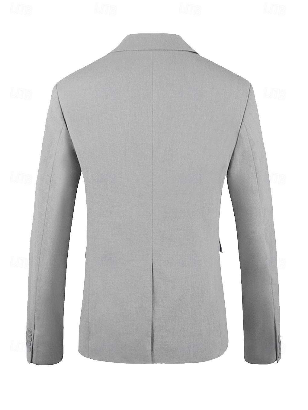 Pour des hommes Mariage Costumes en lin Revers Cranté Gris Claire Mode Formel Couleur Unie Coupe Standard 3 pièces Simple Boutonnage Deux Boutons de 2025 ? $139.99 –P3
