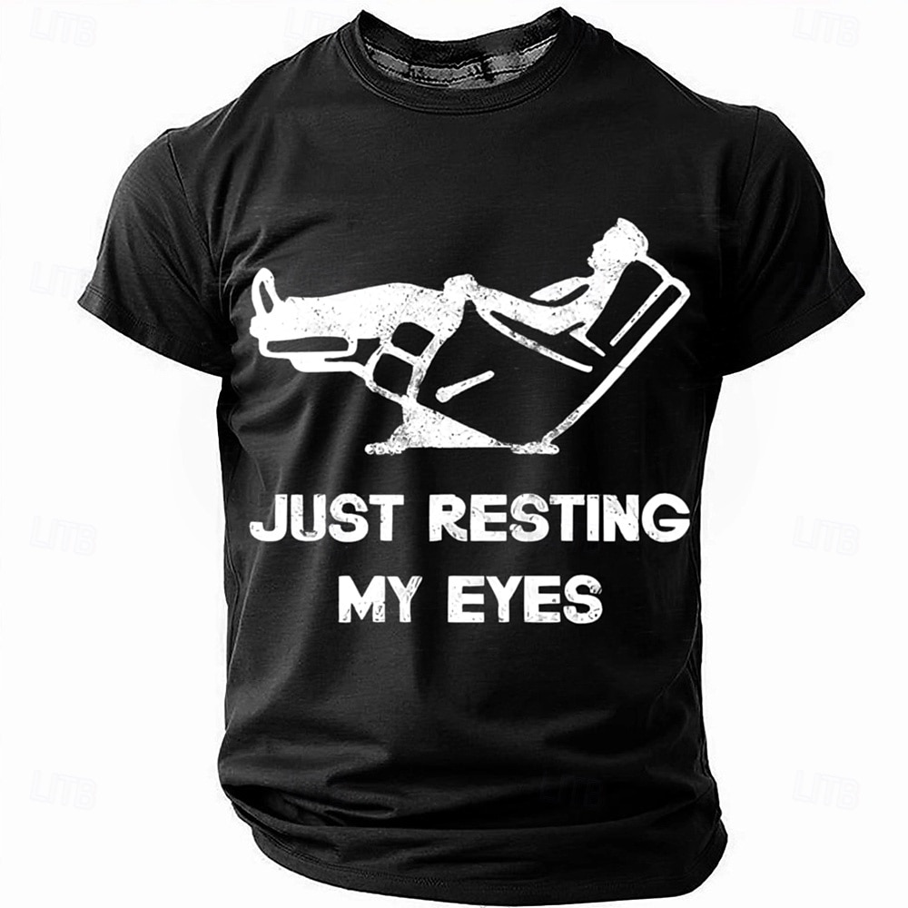 Herren Im Ruhestand T Shirt Kurzarm T-Shirt 3D-Druck Rundhalsausschnitt Hemd Mode Täglich Basic Straße Lässig Täglich Schwarz Rote Blau Sommer Frühling Bekleidung S M L XL XXL XXXL 2025 - $17.99 –P3
