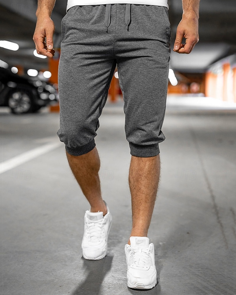 Bărbați Pantaloni scurti de atletism Pantaloni Capri Pantaloni scurți de sudoare Pantaloni scurți de vară Buzunar Cordon Talie elastică Simplu Confort Respirabil Lungime gambă În aer liber Sport 2025 - $18.99 –P7