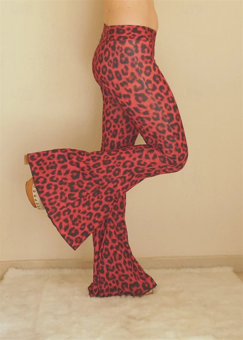 Retrò Vintage Boho Anni '70 Pantaloni a zampa d'elefante leggings svasati Pantaloni a zampa Hippie Disco Vita alta Tribale Costume Per donna Halloween Carnevale Vacanza Festival Musicale Festival del 2026 a $21.99 –P6