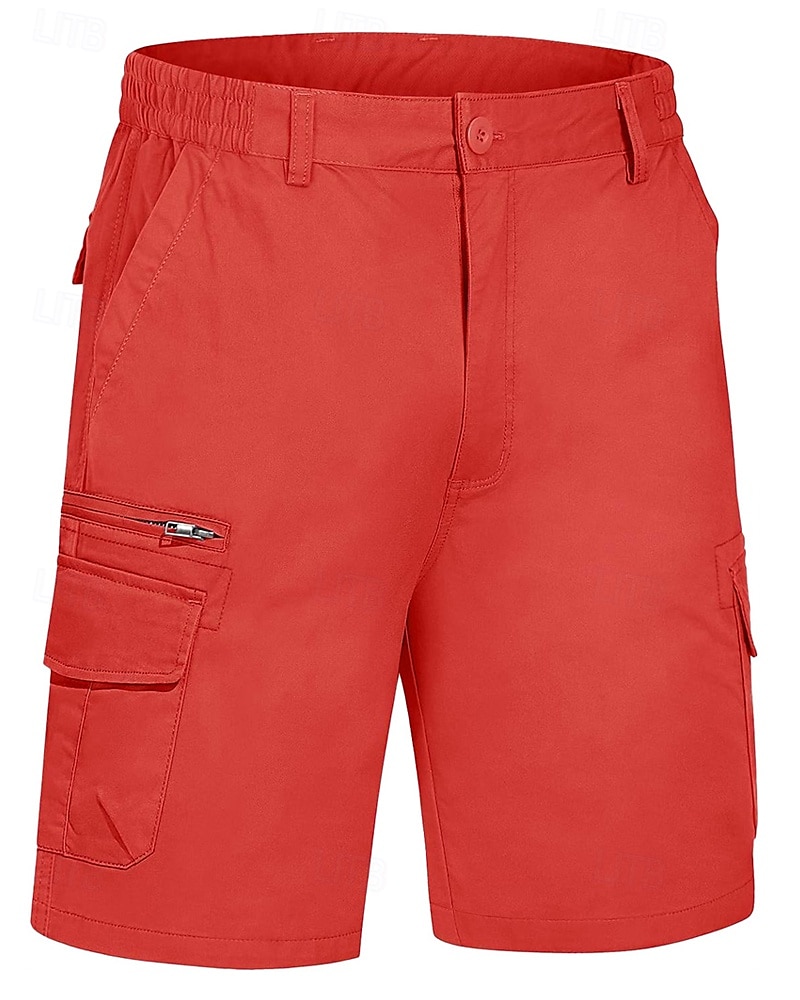 Per uomo Pantaloncini cargo Shorts Pantaloncini Estivi Elastico in vita Multi-tasche Tasca con Patta Semplice Comodità Indossabile Lunghezza al ginocchio All'aperto Sport Quotidiano Moda Casual Nero del 2025 a $40.99 –P3
