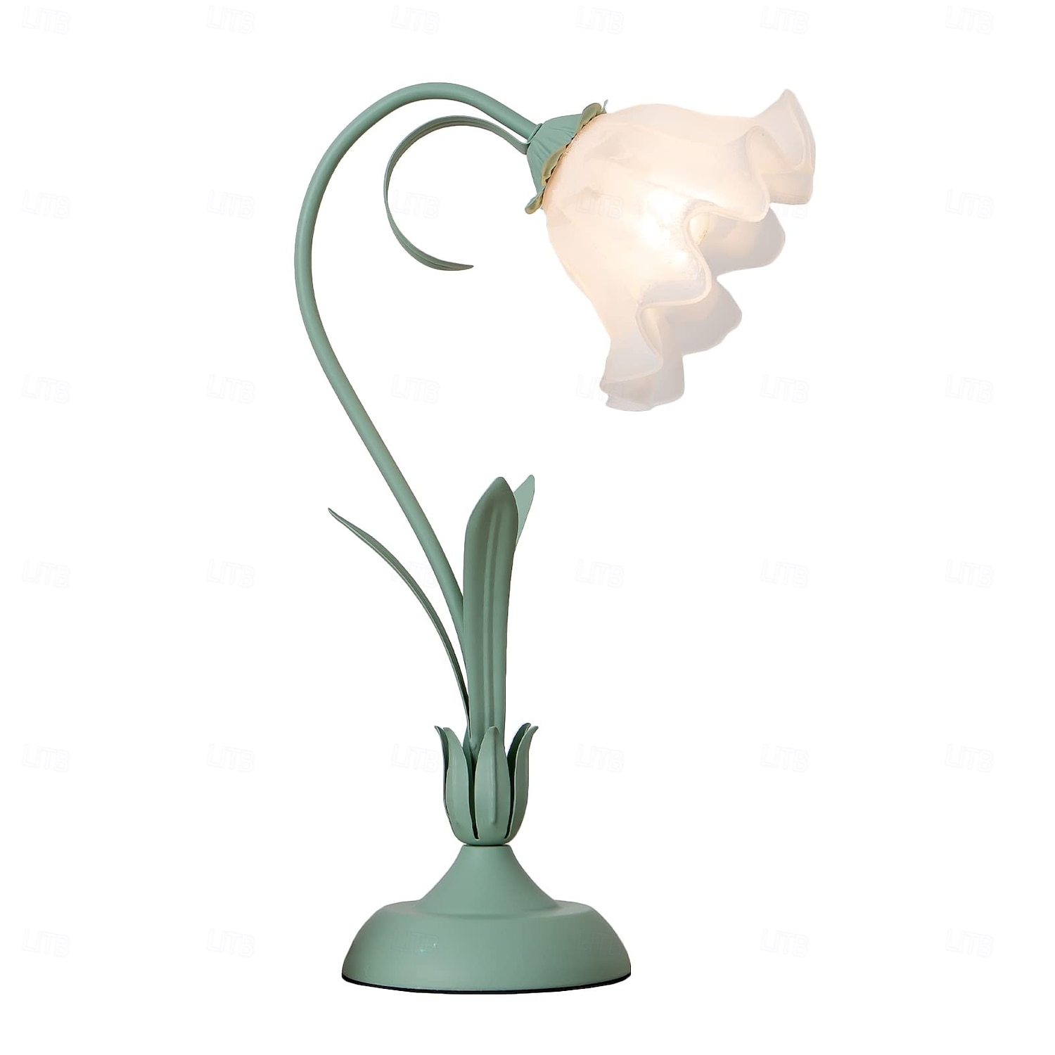 Lanterne à fleurs moderne en verre soufflé, lampe de chevet, veilleuse, 4 modes de couleur, intensité variable, pour chambre à coucher, salon, culot E27 de 2025 ? $66.99 –P7