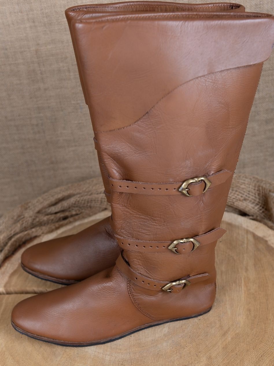 Medieval Renacimiento Zapatos Botas hasta la rodilla Botas planas de jazz Hombre Celta Pirata Víspera de Todos los Santos Mascarada Rendimiento LARP Feria Ren Adulto Zapatos 2025 - $51.99 –P2
