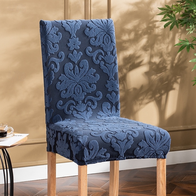 Funda para silla de comedor para el hogar, de tela polar, elástica, para el asiento 2025 - $13.99 –P9