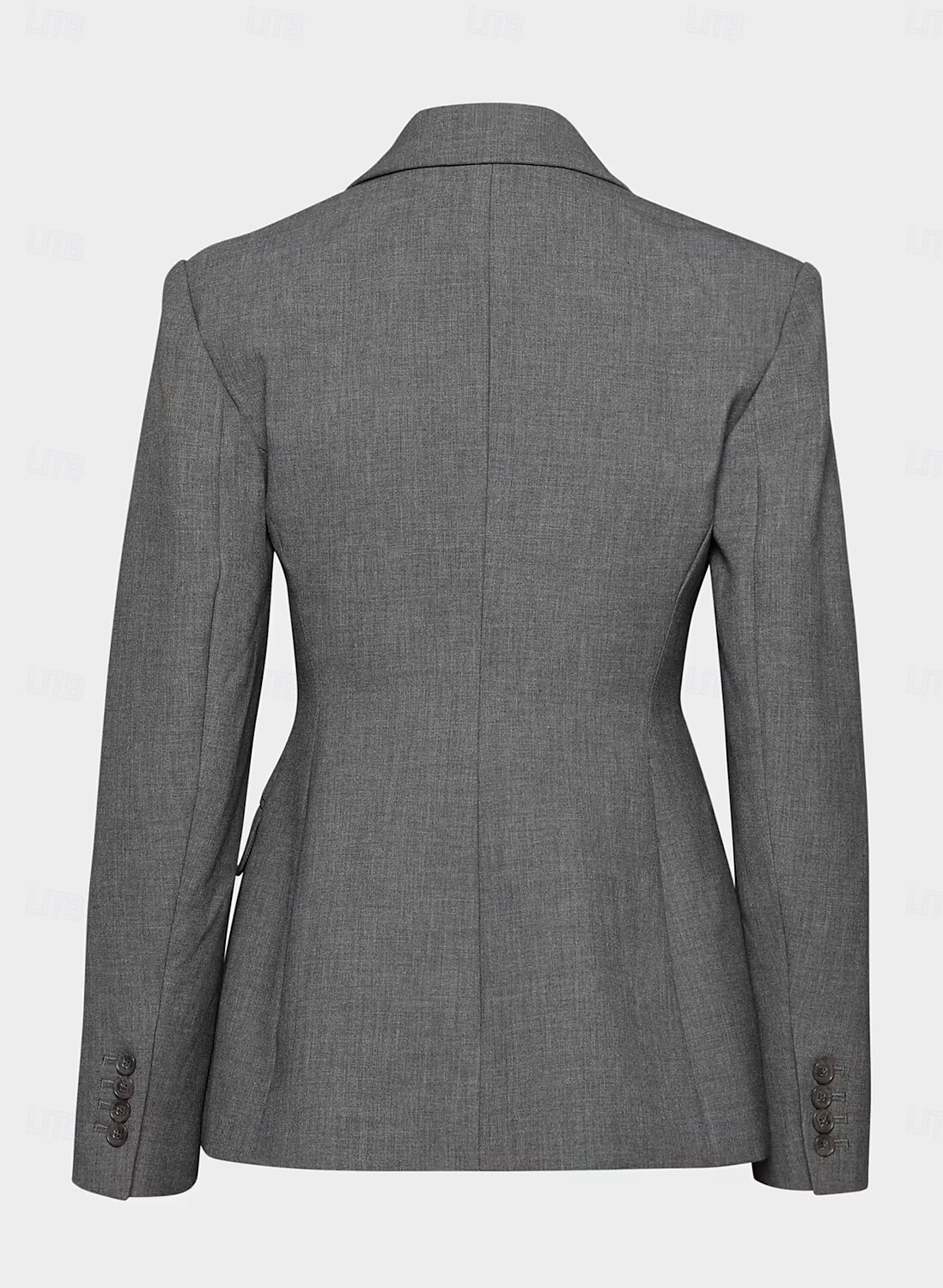 Zweiteiliger taillierter Blazer-Anzug Brautmutter Anzug Sanduhr Blazer Vintage Einfaches V-Ausschnitt mit Revers Bodenlang Knöchellang Langarm mit Unifarben 2025 - $199.99 –P3