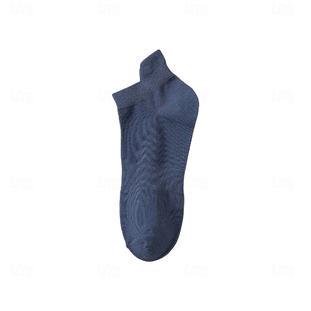Мужчины 1 пара Носки Носки-невидимки и сверхтонкие носки Черный Белый Цвет Сплошной цвет Полотняное плетение Школа Официальные на открытом воздухе Тонкая ткань Лето Весна Осень 2026 - $3.99 –P9