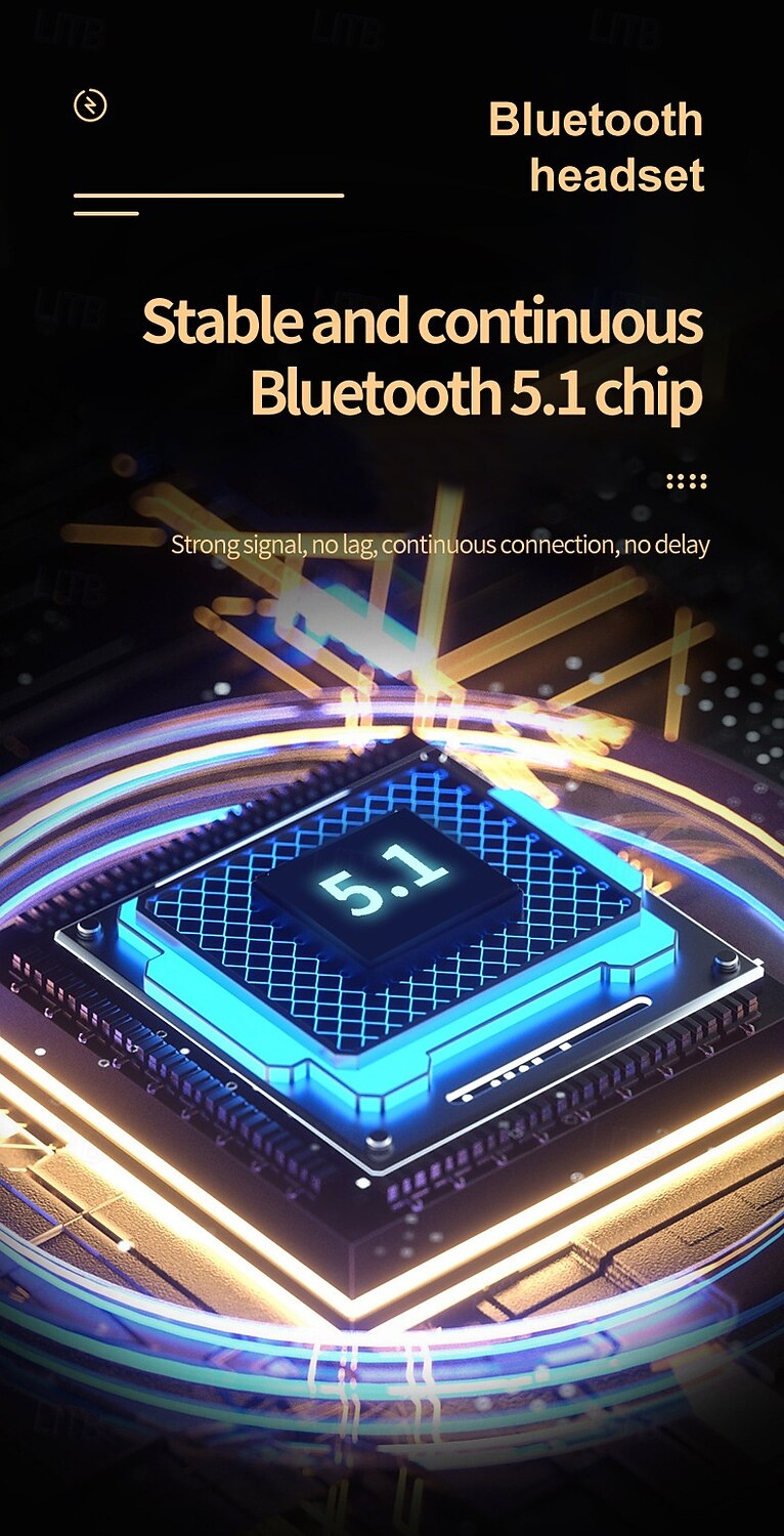 2025年 M-800 Bluetooth 5.0 ワイヤレスイヤーフックイヤフォン – TWS スポーツヘッドフォン HiFi ステレオ、低遅延、自動ペアリング、ノイズリダクションマイク iOS Android 用  コレクション – $25.99 –P8