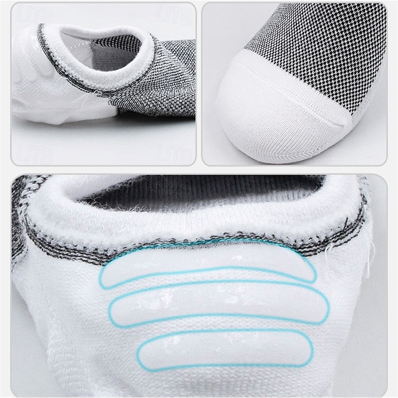 Męskie 4 pary Pakiety Multi Skarpety Skarpetki do biegania Skarpety na co dzień Czarny Biały Kolor Kolorowy blok Urlop Sport i turystyka Codzienny Podstawowy Średnie Wiosna Jesień Moda Codzienny 2026 - $12.99 –P8