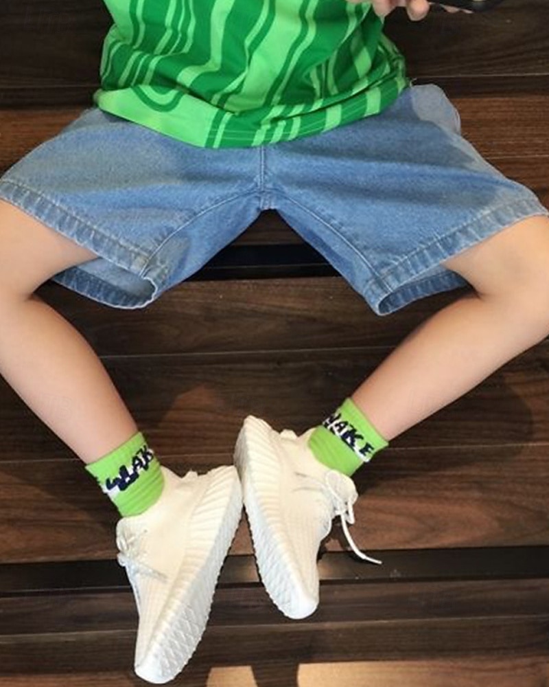 Kids Boys Shorts Solid Color Breathable Soft Comfort Shorts School Cool Basic Black Blue Mid Waist 2026 - $16.49 –P6