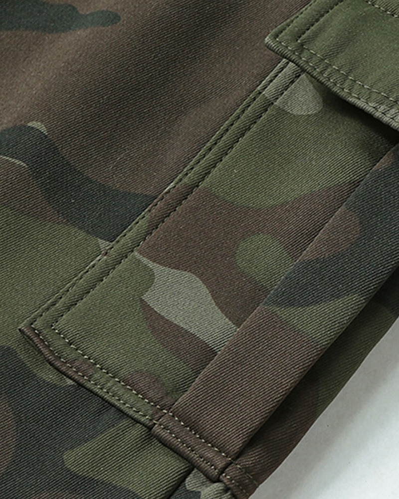Voor heren Cargohosen Broek Camouflage broek Trekkoord Elastische taille Meerdere zakken camouflage Draagbaar Buiten Dagelijks Kamperen&Wandelen Modieus Klassiek Zwart Leger Groen 2026 - $21.99 –P7