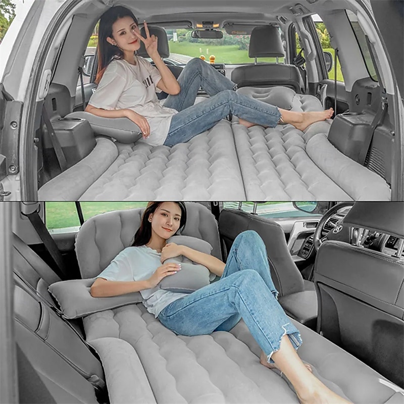 Portable SUV Travel Air Mattress Cushion Inflatable Car Bed Mattress Car Camping Mattress with 2 Pillows Outdoor Camping Cushion 2025 - $79.99 –P7