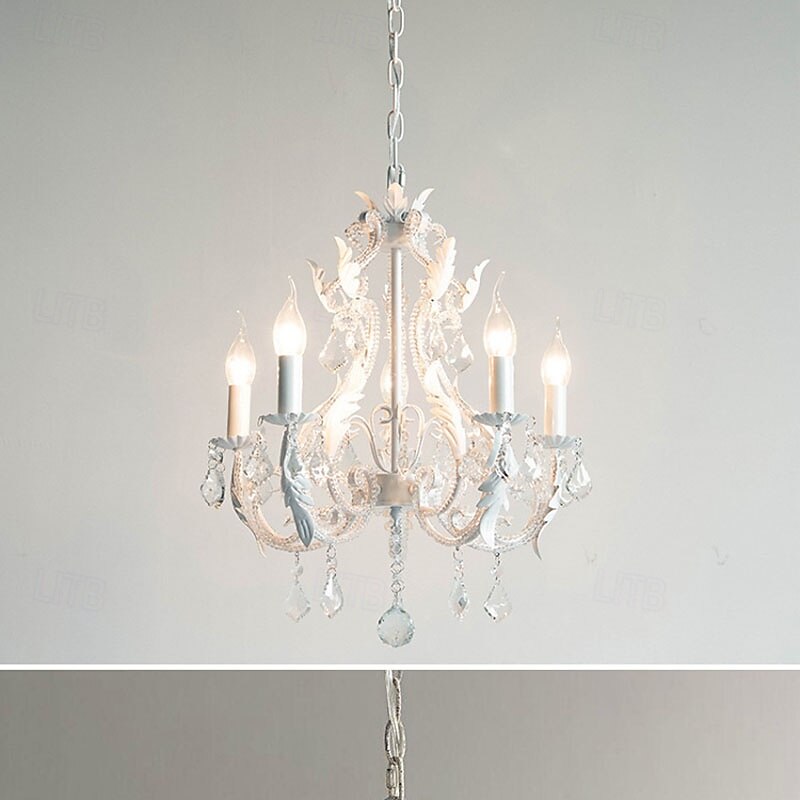 5-Light 40 cm Lámpás dizájn Csillárok Fém Festett felületek Szüret 110-120 V 220-240 V 2025 - $553.69 –P6