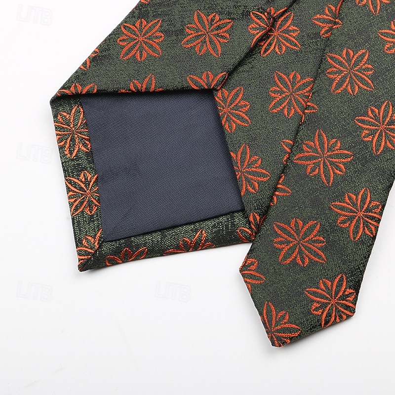 Herr Slipsar Mode Affär Jacquard Mönster Mönster Bröllopsfest Dagliga kläder 2026 - $7.49 –P8