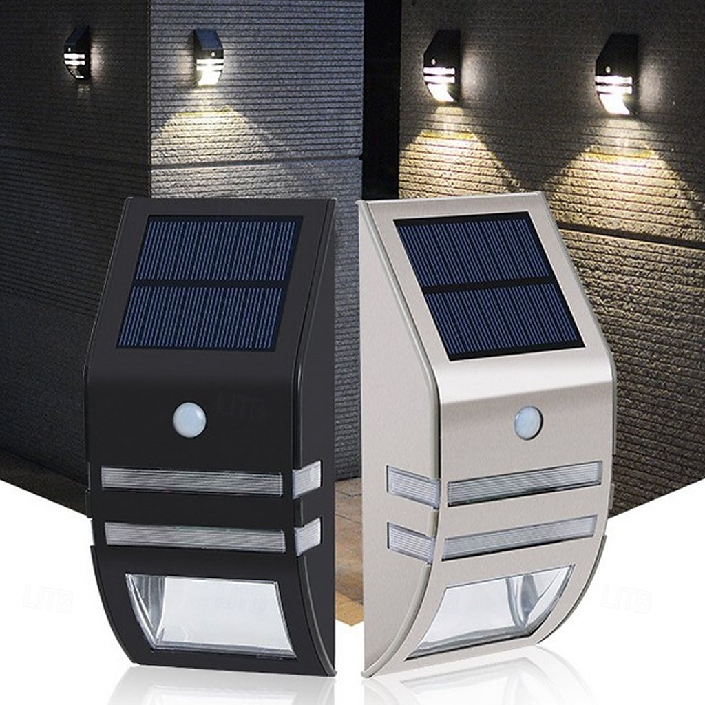 1 pz. Luci da parete per esterni, impermeabili, solari, in acciaio inox, con sensore umano, illuminazione intelligente per scale, balconi e recinzioni. del 2025 a $22.99 –P6